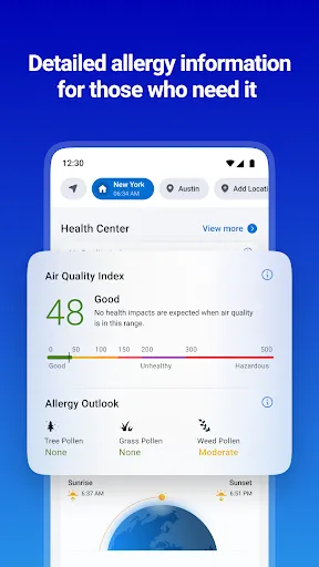 1Weather Forecasts & Radar screenshot