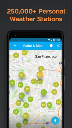 Weather data & microclimate : screenshot