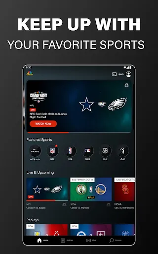 NBC Sports screenshot
