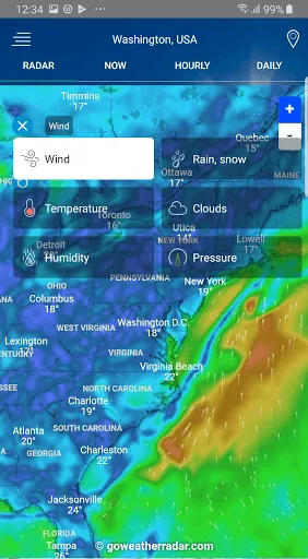 Weather Radar - Windy, rain ra screenshot