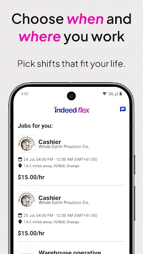 Indeed Flex screenshot