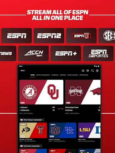 ESPN screenshot