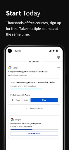 Coursera: Grow your career screenshot