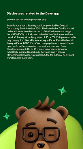 Dave: Credit, Cash & Money App screenshot