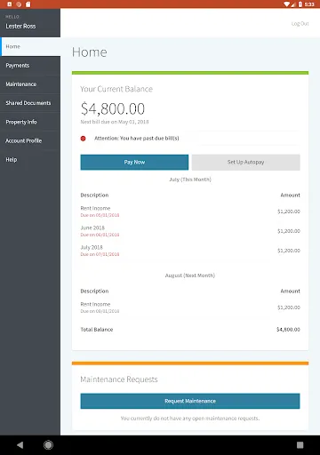 Online Portal by AppFolio screenshot