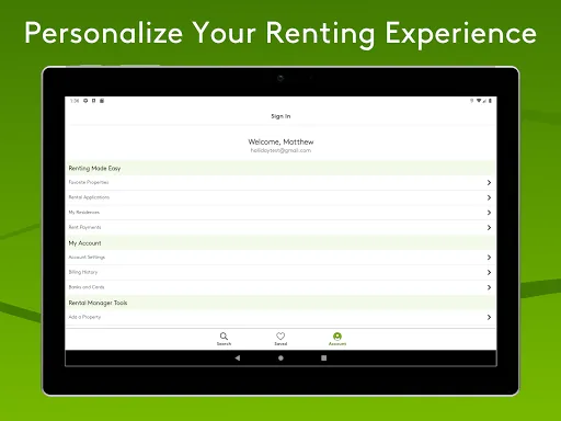 Apartments.com Rental Search screenshot