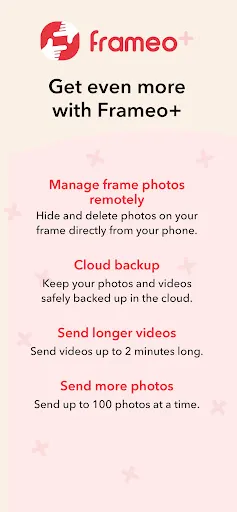 Frameo: Share to photo frames screenshot