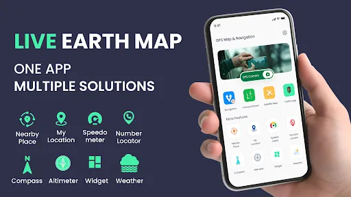GPS Voice Map & Route Finder screenshot