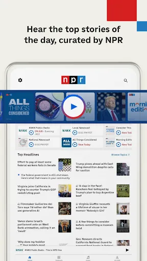 NPR: National & Local News screenshot